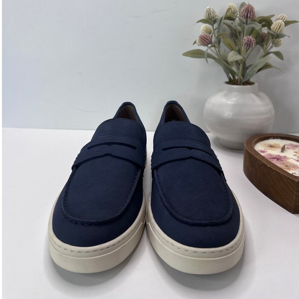 Vionic Thompson Slip-on Penny Loafers Casual Comfort Shoe Navy Men's 12 Wide - Picture 2 of 9